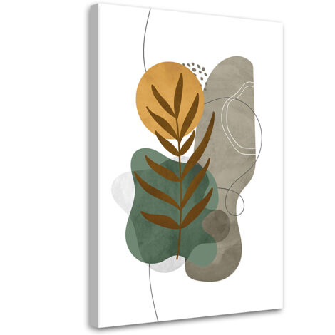 Tableau sur toile Formes botaniques boho 60x90 (1/5)