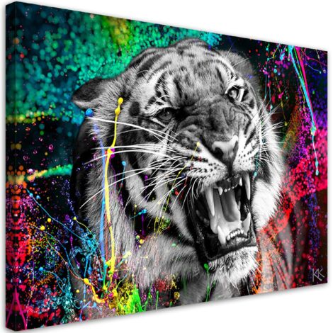 Tableau décoratif Nature animale tigre 90x60 (1/5)