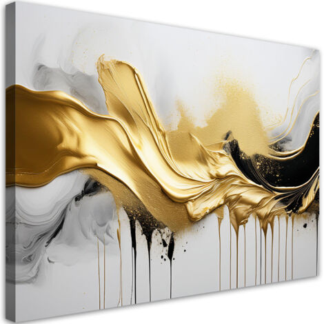 Tableau déco Abstraction 3D or 100x70 (1/5)