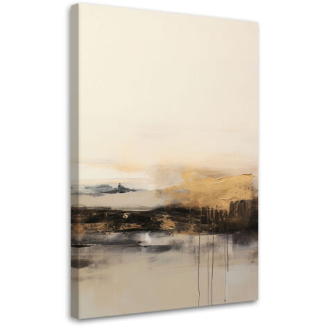 Tableau déco Abstraction moderne Beige 60x90 (1/5)