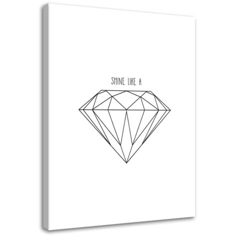 Cadre déco Diamant géométrique 40x60 (1/5)