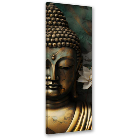 Tableau sur toile Bouddha Zen abstrait 30x90 (1/5)