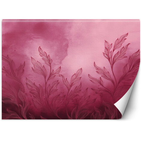 Papier peint Plantes Pré Rose 100x70 (1/5)