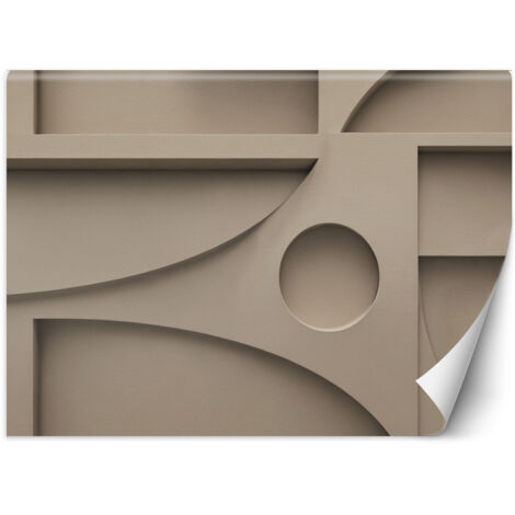 Papier peint Minimaliste Formes Relief 200x140 (1/5)