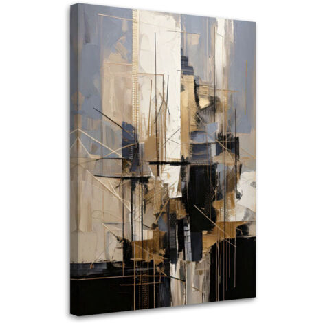 Tableau déco Abstraction géométrique 40x60 (1/5)