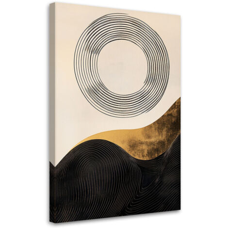 Tableau déco Cercle Lignes Abstraction 70x100 (1/5)