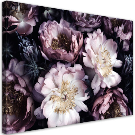 Cadre déco Bouquet de fleurs Jardin vintage 60x40 (1/5)