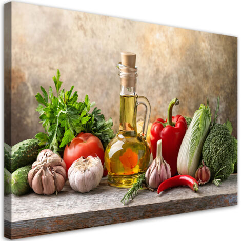 Tableau déco Légumes dans la cuisine 90x60 (1/5)