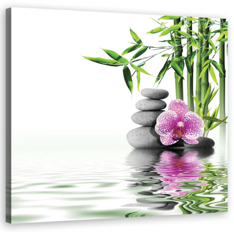 Tableau décoratif Jardin d'eau zen 30x30 (1/5)