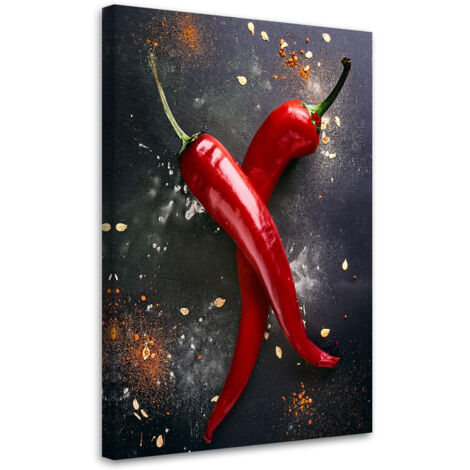 Tableau déco Poivrons Alimentation Cuisine 70x100 (1/5)