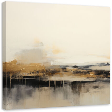 Tableau déco Abstraction moderne Beige 60x60 (1/5)