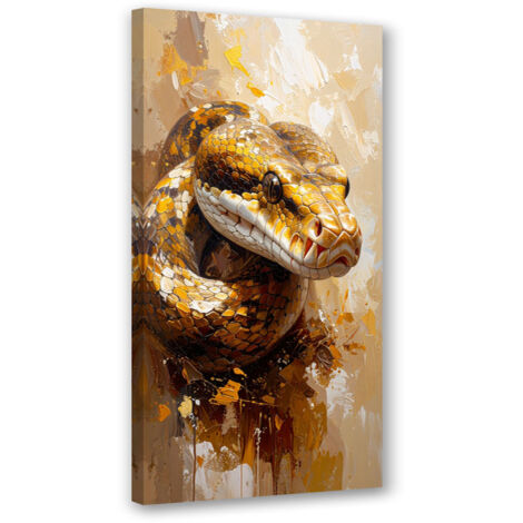 Tableau déco Tête de serpent Reptiles Animaux 40x80 (1/4)