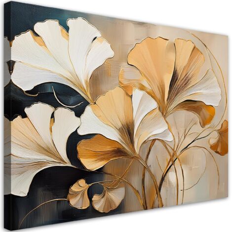 Tableau déco Feuillage Boho Naturel 60x40 (1/5)