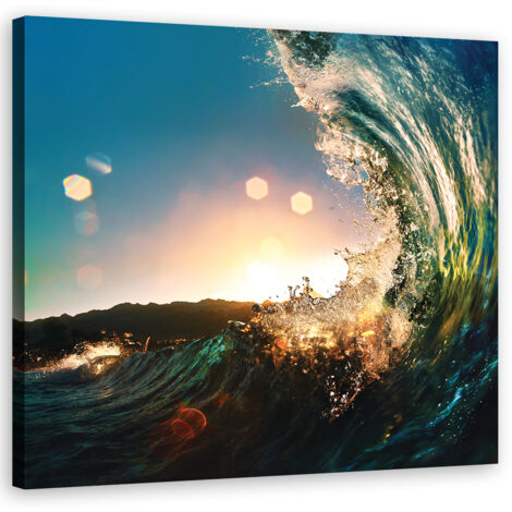 Tableau sur toile Vagues mer nature 60x60 (1/5)