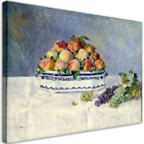 Tableau sur toile Nature morte aux pêches - Auguste Renoir 100x70 (1/5)