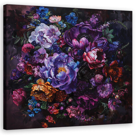 Tableau déco Bouquet de fleurs 50x50 (1/5)