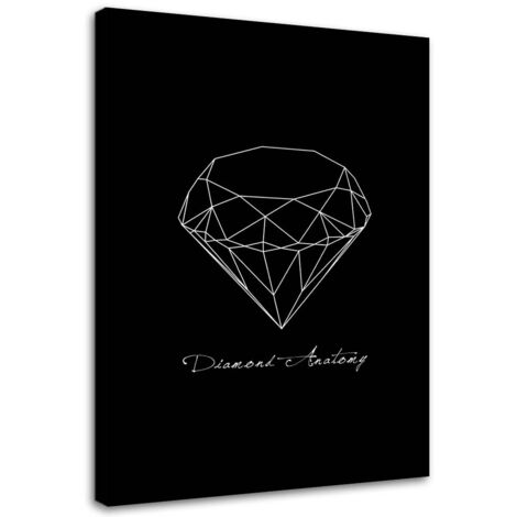 Tableau sur toile Diamant géométrique 70x100 (1/5)