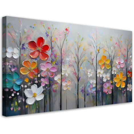 Tableau déco Arbres en fleurs Nature colorée 80x40 (1/5)