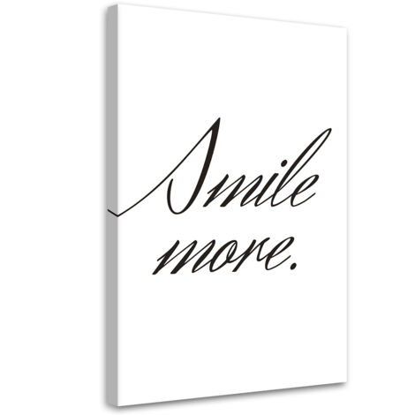 Tableau sur toile Souriez davantage 70x100 (1/5)