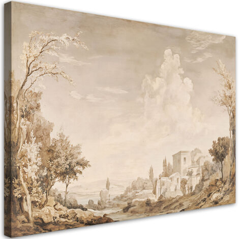 Tableau déco Paysage en sépia 100x70 (1/5)