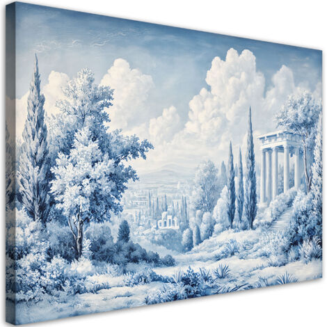 Tableau déco Paysage antique Bleu 60x40 (1/5)