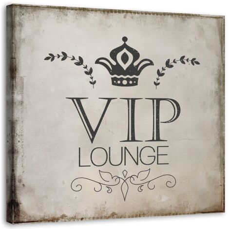 Image sur toile, inscription salon VIP - 60x60 (1/5)