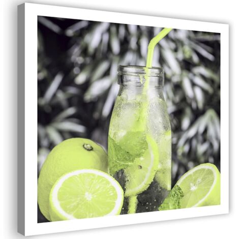 Tableau sur toile Cocktail de citron vert frais 40x40 (1/5)