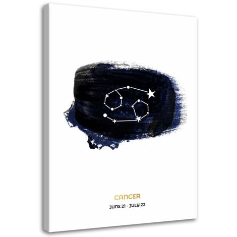 Tableau sur toile Signe du zodiaque Cancer Horoscope 60x90 (1/5)