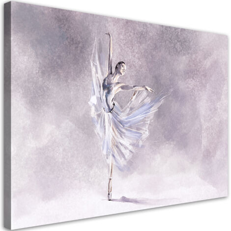 Tableau sur toile Ballerine pirouet 90x60 (1/5)