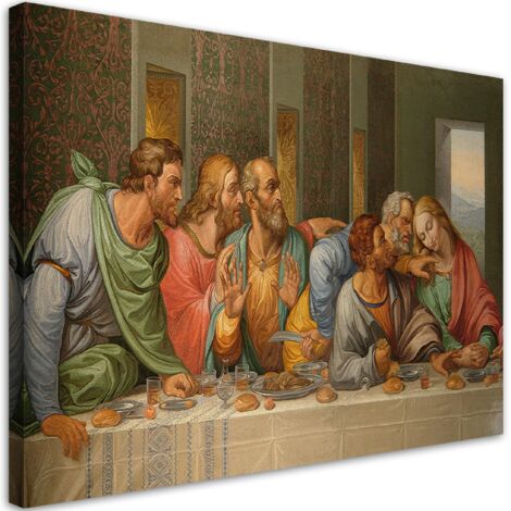 Tableau sur toile La Cène - Léonard de Vinci 90x60 (1/5)