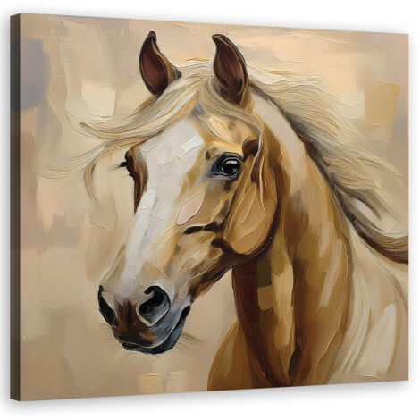 Tableau déco Animaux peints Cheval 30x30 (1/5)