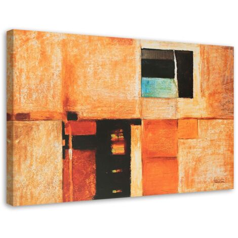 Cadre déco Abstrait Orange 100x70 (1/5)