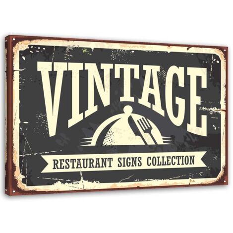 Cadre déco Panneau Vintage Retro 100x70 (1/5)