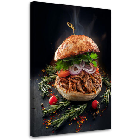Tableau déco Cuisine Burger 70x100 (1/5)
