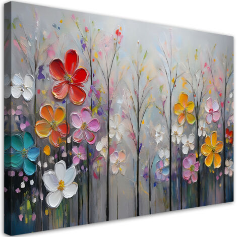 Tableau déco Arbres en fleurs Nature colorée 90x60 (1/5)