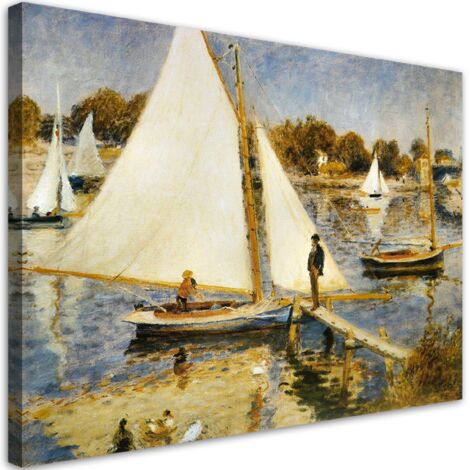 Tableau sur toile La Seine à Argenteui - Auguste Renoir 100x70 (1/5)
