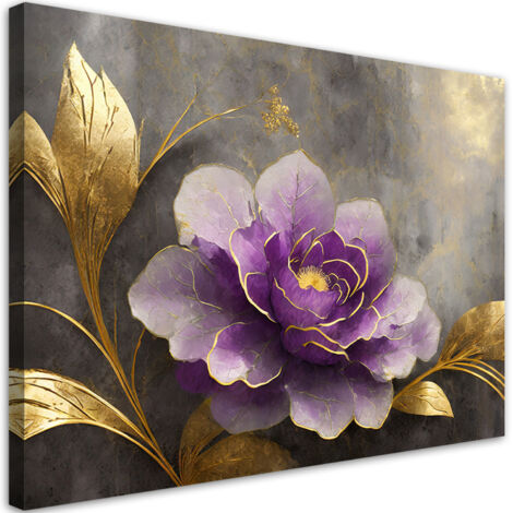 Tableau déco Rose Fleur Botanique Nature 100x70 (1/5)
