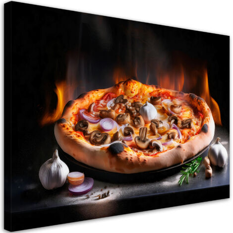 Tableau déco Pizza Food Kitchen Restaurant 90x60 (1/5)