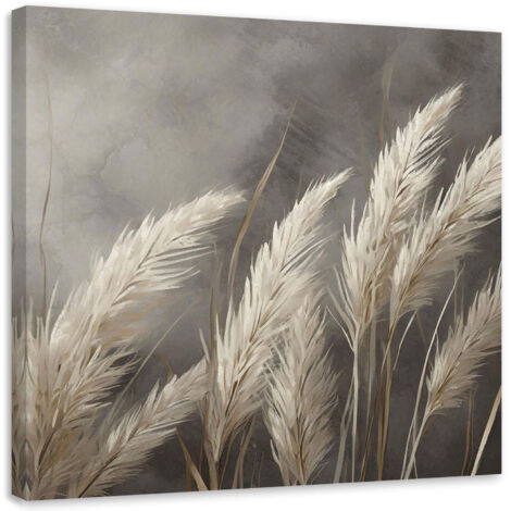 Tableau déco Herbe Nature Botanique 50x50 (1/5)