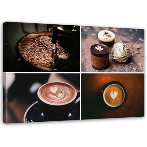 Tableau sur toile Set café et bonbons 60x40 (1/5)