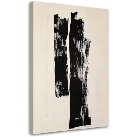 Tableau déco Formes verticales Abstraction Noir 40x60 (1/5)