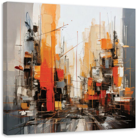 Tableau déco Ville Abstraction urbaine 30x30 (1/5)