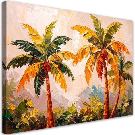 Tableau déco Arbres Palmiers Jungle Nature 90x60