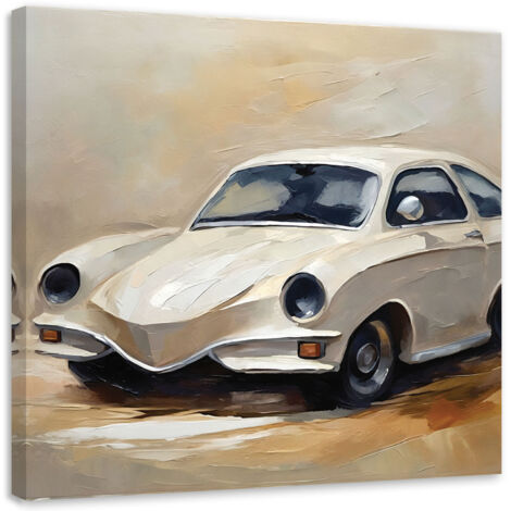 Tableau sur toile Tableau sur toile Voiture rétro imprimée 40x40 (1/5)