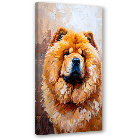Tableau déco Chien Chow Chow Animal Nature 40x80 (1/4)