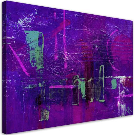 Tableau sur toile Abstraction de la main violette à la main 100x70 (1/5)