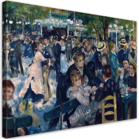 Tableau sur toile Bal au Moulin de la Galette Auguste Renoir 60x40 (1/5)