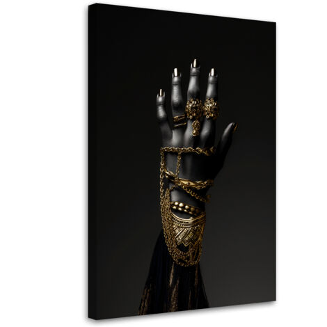 Tableau sur toile Tableau sur toile Bijoux en or 70x100 (1/5)