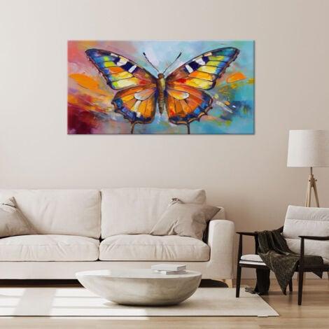 Cadre déco Papillon coloré 100x50 - 2