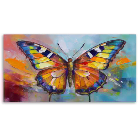 Cadre déco Papillon coloré 100x50 - 3